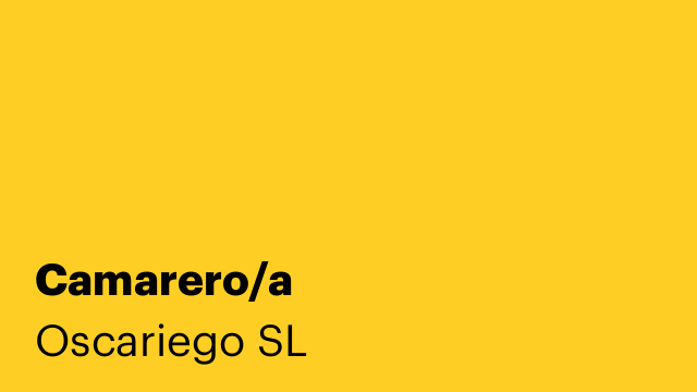 Camarero/a