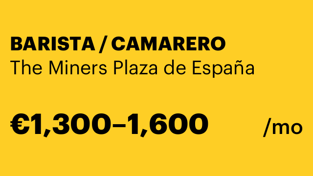 BARISTA / CAMARERO