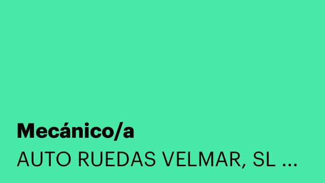 Mecánico/a