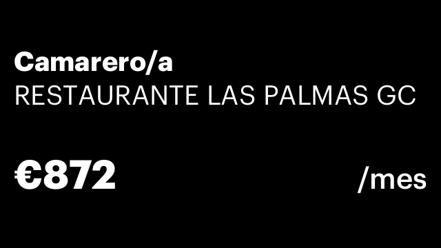 Camarero/a
