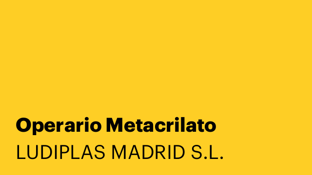 Operario Metacrilato
