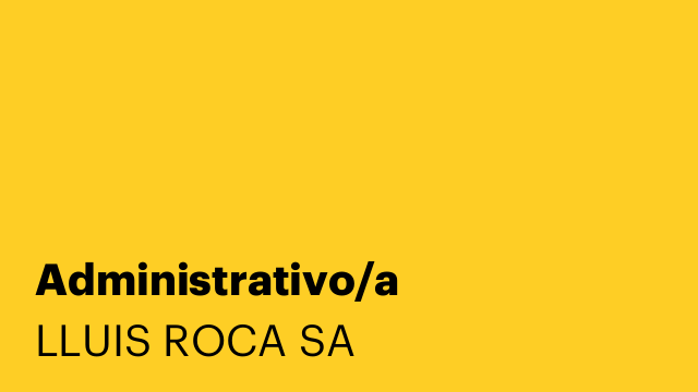 Administrativo/a