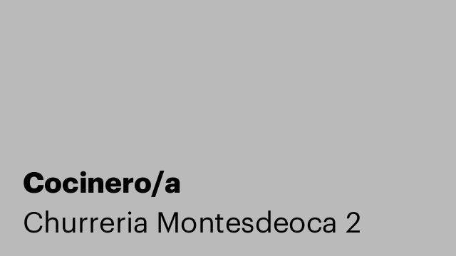 Cocinero/a