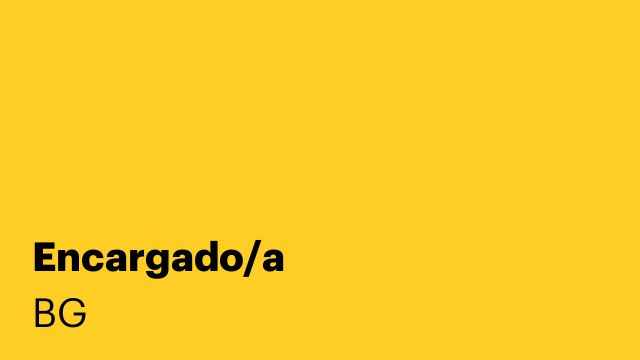 Encargado/a