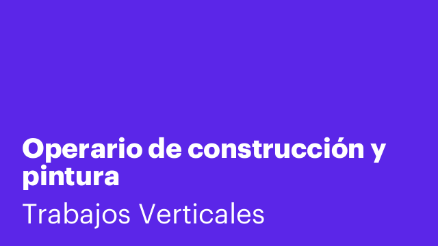 Operario de construcción y pintura