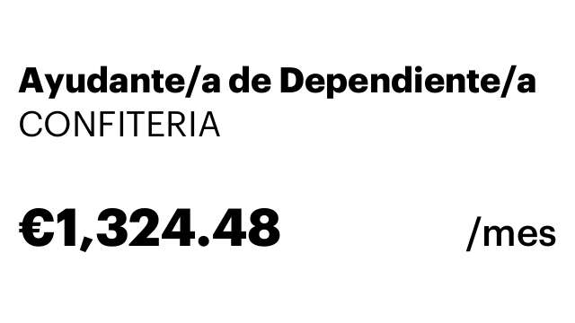 Ayudante/a de Dependiente/a