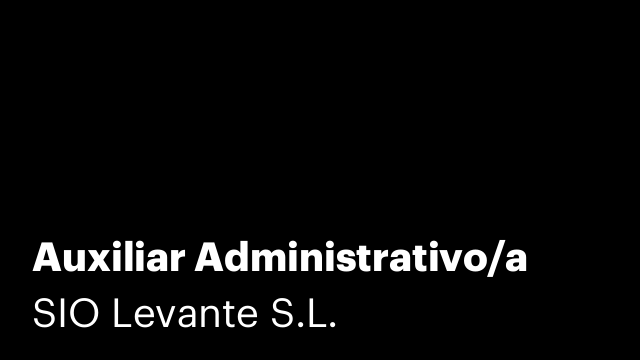 Auxiliar Administrativo/a
