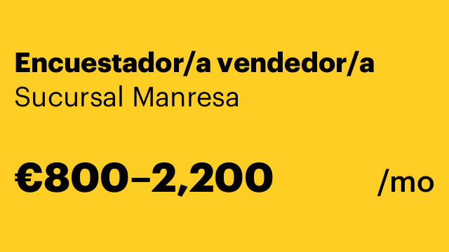 Encuestador/a vendedor/a