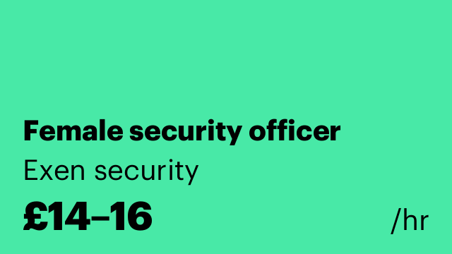 Female security officer