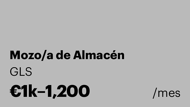 Mozo/a de Almacén