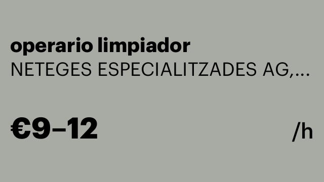 operario limpiador