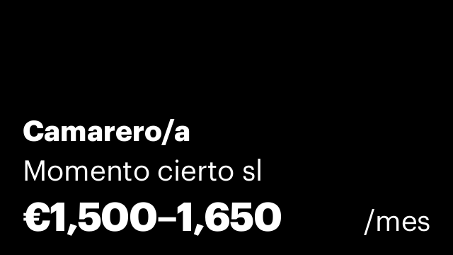 Camarero/a