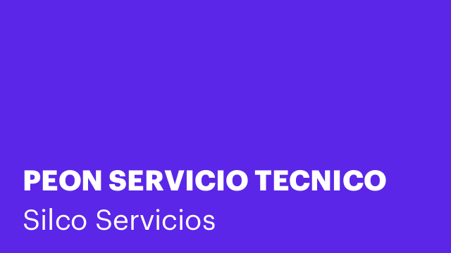 PEON SERVICIO TECNICO