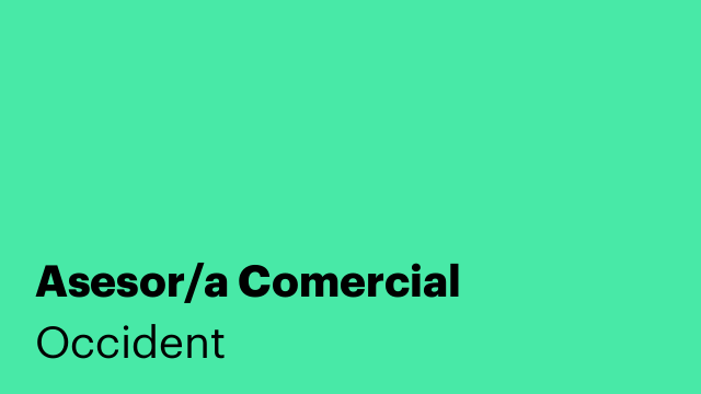 Asesor/a Comercial