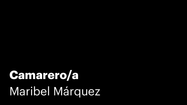 Camarero/a