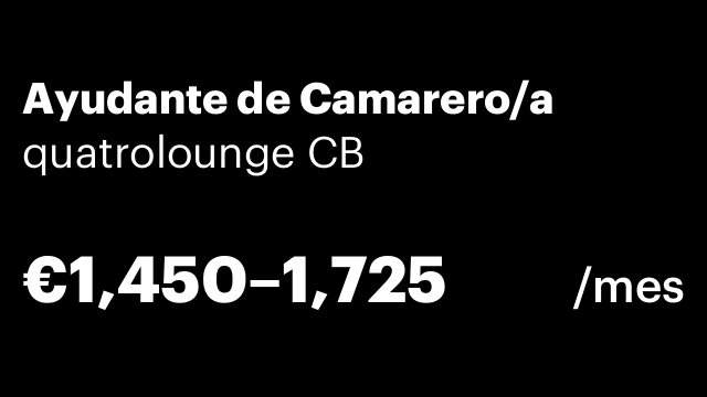 Ayudante de Camarero/a