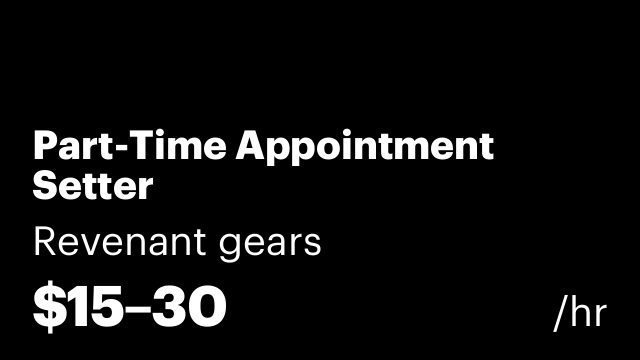 Part-Time Appointment Setter