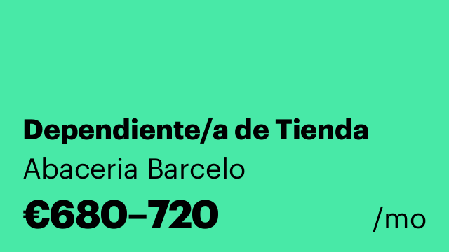 Dependiente/a de Tienda