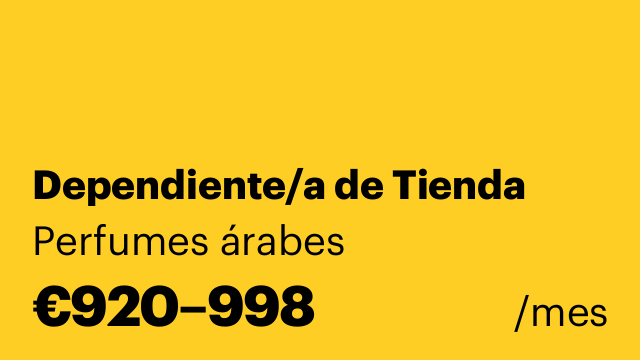 Dependiente/a de Tienda