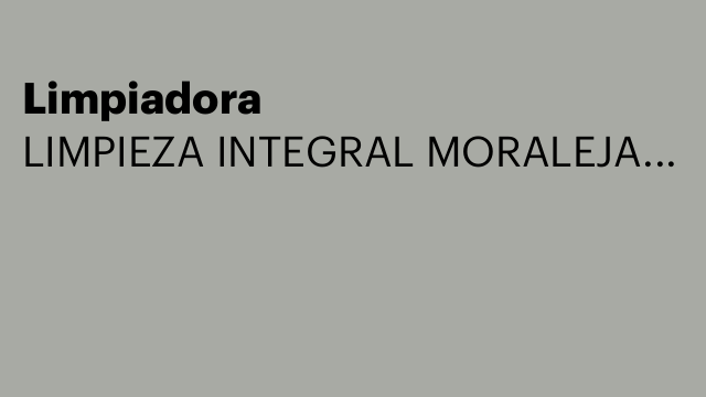 Limpiadora