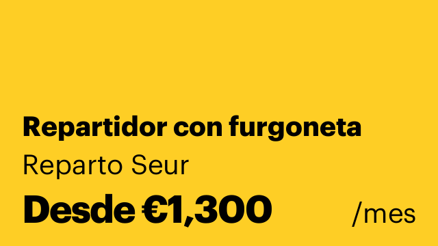 Repartidor con furgoneta