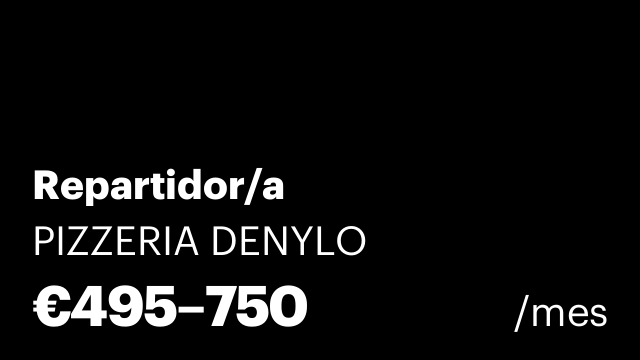 Repartidor/a