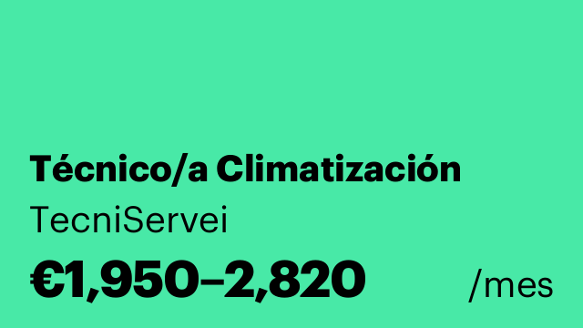 Técnico/a Climatización