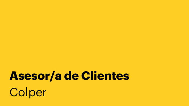 Asesor/a de Clientes