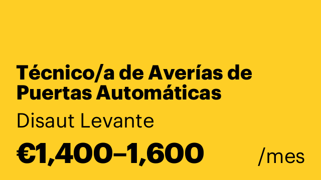 Técnico/a de Averías de Puertas Automáticas