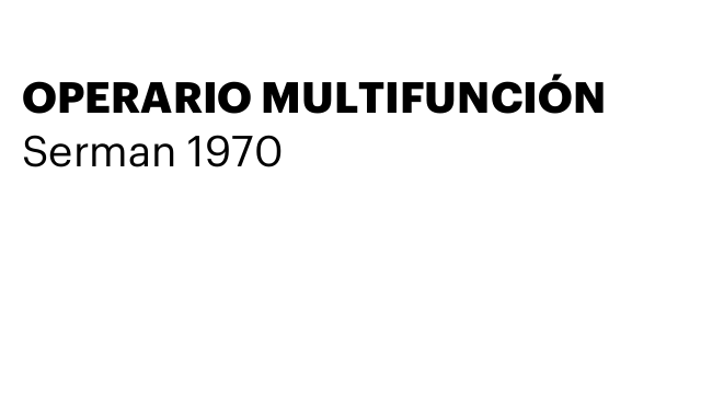 OPERARIO MULTIFUNCIÓN