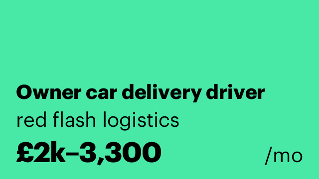 Owner car delivery driver