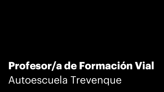 Profesor/a de Formación Vial