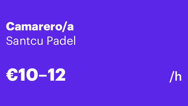 Camarero/a