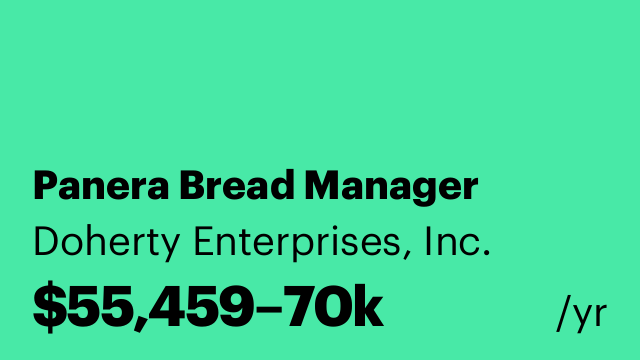 Panera Bread Manager
