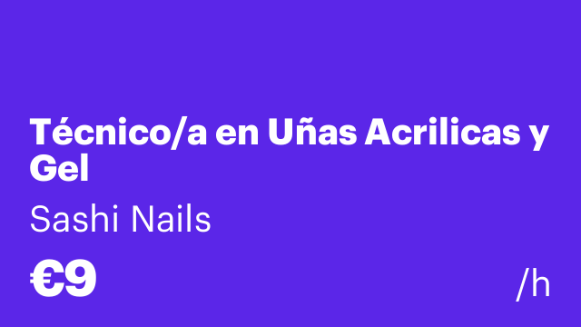 Técnico/a en Uñas Acrilicas y Gel