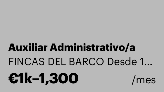 Auxiliar Administrativo/a