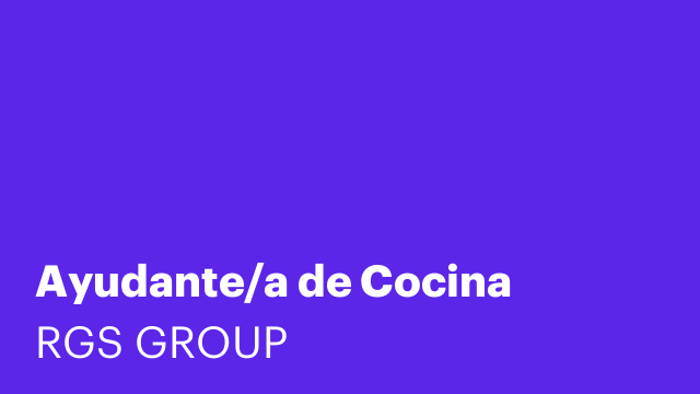 Ayudante/a de Cocina
