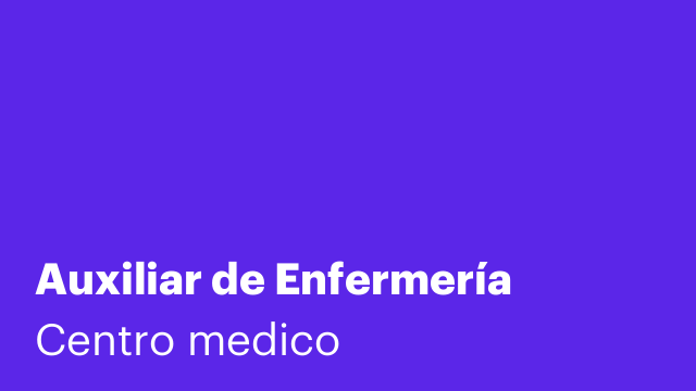 Auxiliar de Enfermería