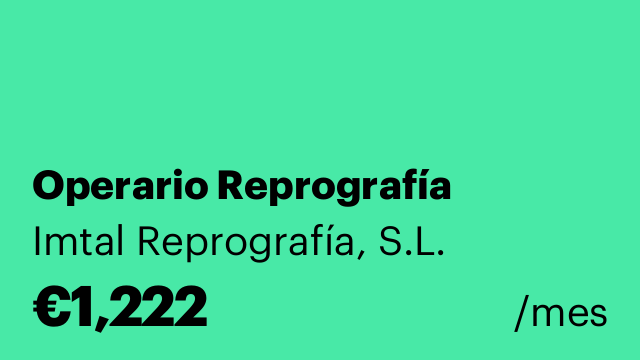 Operario Reprografía