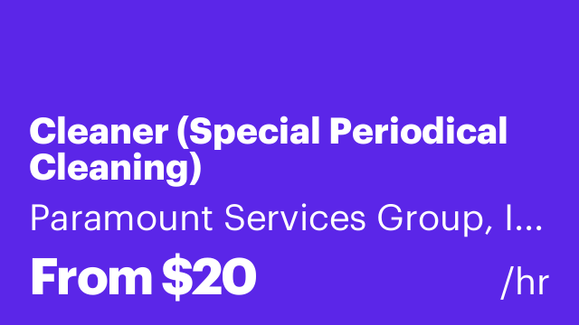 Cleaner (Special Periodical Cleaning)