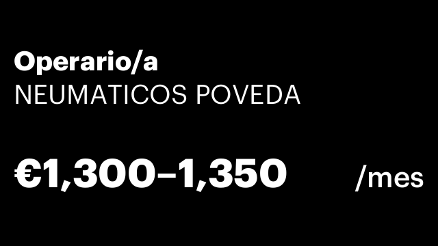 Operario/a