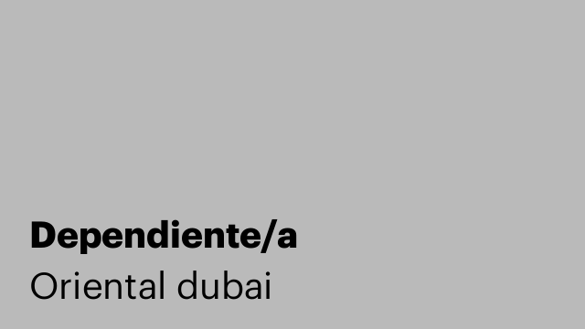 Dependiente/a