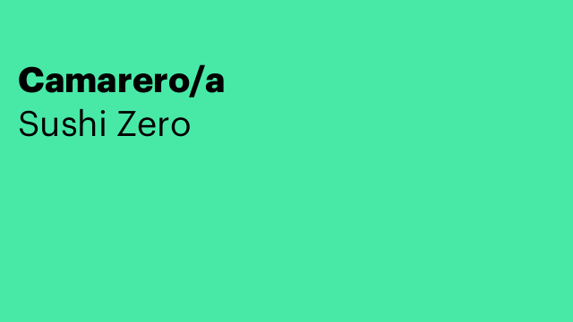Camarero/a
