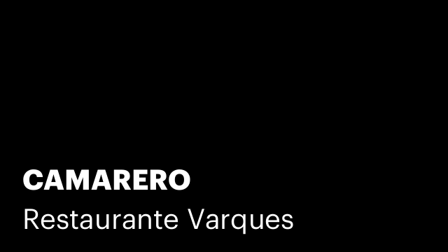 CAMARERO