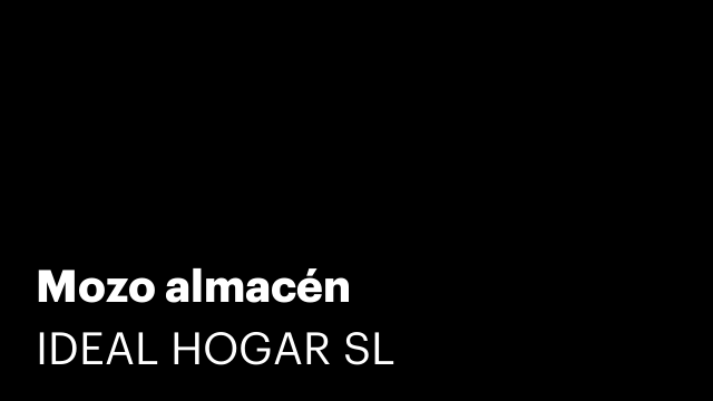 Mozo almacén