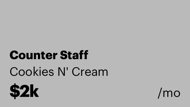 Counter Staff