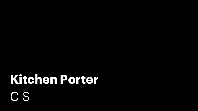 Kitchen Porter
