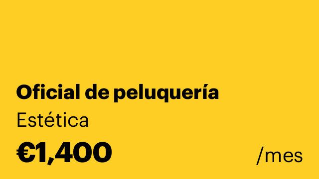 Oficial de peluquería