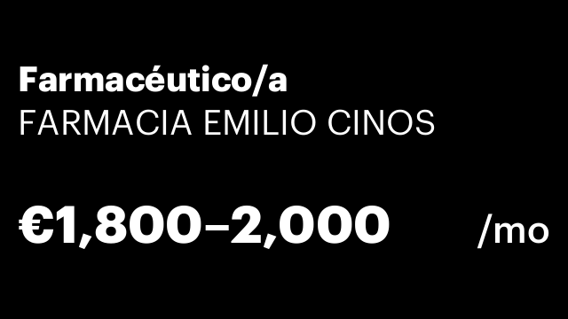 Farmacéutico/a