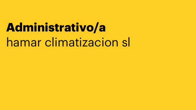 Administrativo/a
